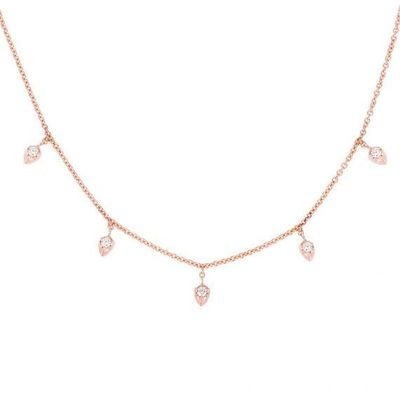 18K vàng bọc dây chuyền 925 Sterling bạc đẹp vòng cổ cho phụ nữ thiết kế cắt công chúa