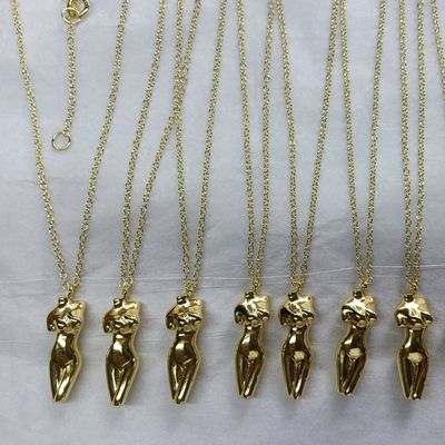 925 Sterling bạc Venus phụ nữ thân dây chuyền vòng cổ tùy chỉnh cho trang phục của bạn