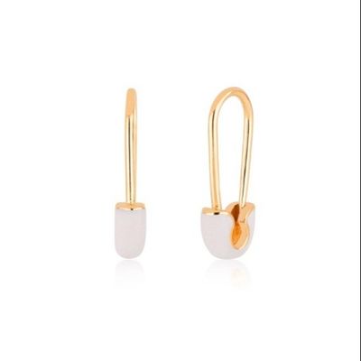 925 Sterling Silver Phụ nữ thời trang Mũi pin trang trí bằng kết thúc nhỏ màu xanh lá cây
