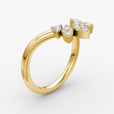 Những người mới đến thiết kế những chiếc nhẫn vàng 18K 925 Sterling Silver