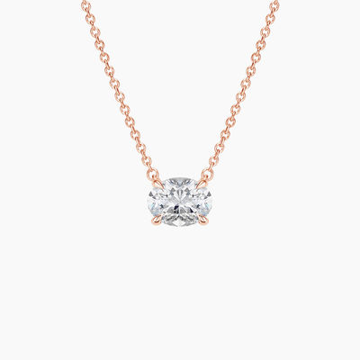 Xương hình bầu dục cắt 5A Trắng hình khối Zirconia Đá đá quý lấp lánh Anh dây chuyền cho phụ nữ đồ trang sức cổ điển