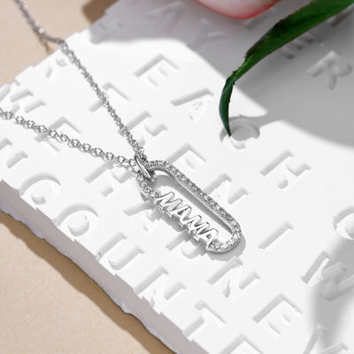 18k vàng mẹ clip dây chuyền dây chuyền trong 925 Sterling bạc