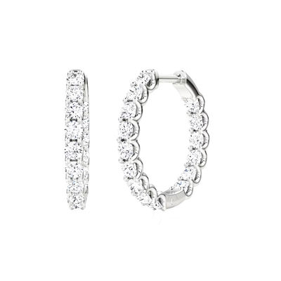 925 Sterling Silver Fine Jewelry Hoop Earrings hoàn hảo cho mọi dịp