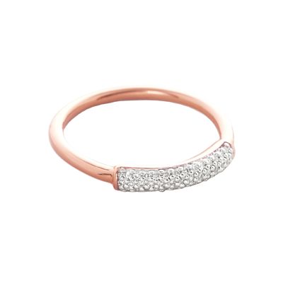 925 Sterling bạc 18K vàng bọc CZ đắp nhẫn cho phụ nữ
