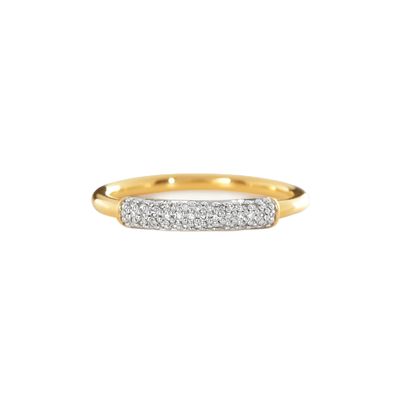 925 Sterling bạc 18K vàng bọc CZ đắp nhẫn cho phụ nữ