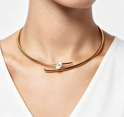 YUNCHENG New Arrival 18K Gold Plated Choker for Women Fashion Jewelry