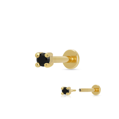 YUNCHENG High Quality Cubic Zircon 925 Silver Flat Back Earrings