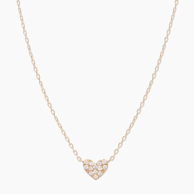 Heart Pave trắng CZ nữ lớp 925 Sterling bạc vòng cổ