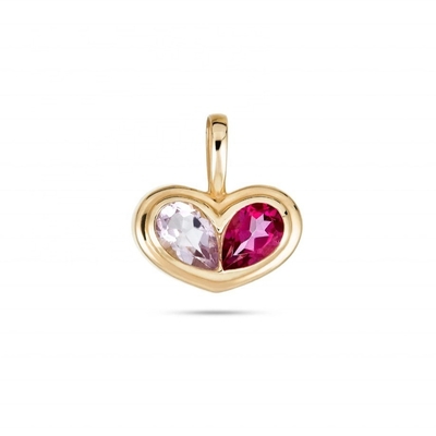 Valentine ngày quà màu sắc trái tim hình đá quý dây chuyền vòng cổ cho đính hôn
