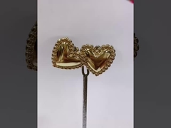 Vòng tai bằng bạc phẳng