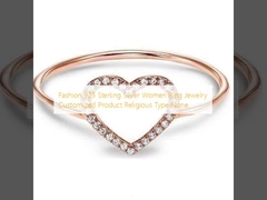 Phong cách 925 Sterling Silver Phụ nữ Nhẫn đồ trang sức sản phẩm tùy chỉnh loại tôn giáo Không